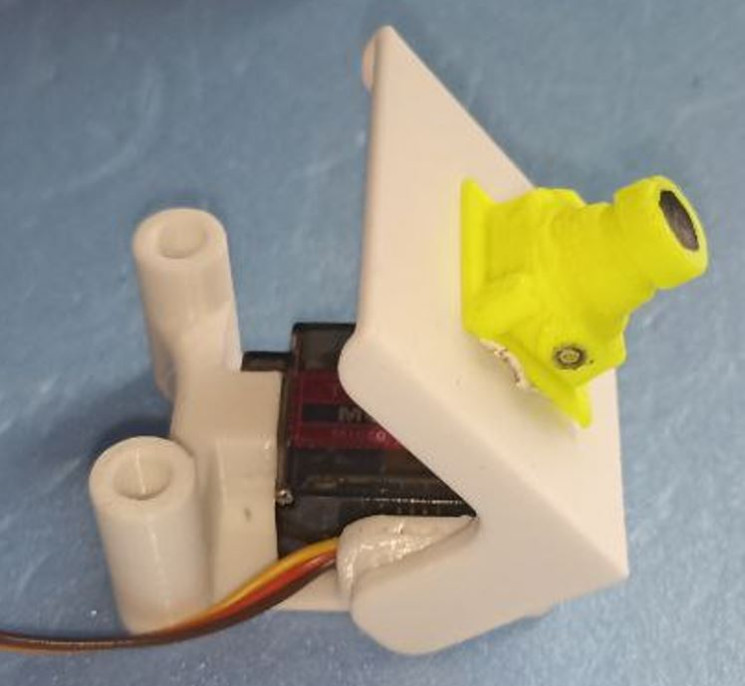 KL570 Кронштейн видеокамеры ультралегкий, универсальный, с сервоприводом MG90S